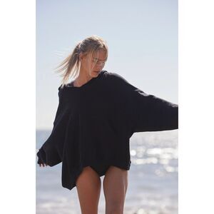 Fp Movement Best Of Hoodie in Black Oversized Baggy 100% Cotton Activewear Sz L